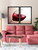 Christine Sponchia, Glass of Red Wine, EFX, EFX Gallery, art, photography, giclée, prints, picture frames, Glass of Red Wine 45" multi-frame 2 section in living area