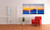 Kanenori, Mount Fuji Landscape, EFX, EFX Gallery, art, photography, giclée, prints, picture frames, Kanenori Mount Fuji Landscape on 45" multi frame 3 section in living room
