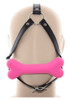 Ball Gag Full Head Harness Dog Bone Pink Ball Gag