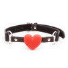 Ball gag heart shaped silicone mouth gag for bdsm