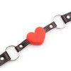 Ball Gag Heart Silicone Ball Gag w/ PVC Heart Collar