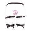 Garter Belt with Leg Garters - PVC Vegan Leather