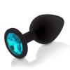 Cute blue butt plug with a gem
