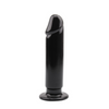 8.7"  Smooth Black Dildo