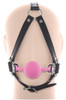 Ball Gag Full Head Harness Comfort Ball Gag pink