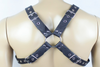 Chest Harness - X-Cross PVC Vegan Leather