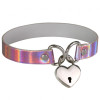Collar - Heart Lock Connector Neck Collar with Key (8 color options)