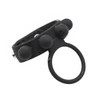 Cock Ring - Ball Spreader Silicone Black Ring snap