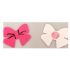 Pink Shiny Bows Pasties 5pk