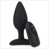 Anal Plug Silicone Vibrating Medium Plug  w Remote