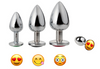 Butt Plug  Metal Emoji Anal Plug  Each Size has a Different Emotion Anal