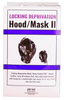 Hood Mask - Shiny Pleather Lace-Up Locking Hood Deprivation Mask with 1 Nose Hole