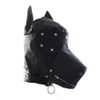 Hood Mask - Dog Hood Lace-Up Deprivation Mask Zipper Mouth