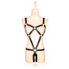 Strappy Cage Teddy - PVC Vegan Leather Body Harness