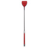Crop - 21" PU Dark Red Leather wide Tip Riding Crop