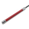 Crop - 21" PU Dark Red Leather wide Tip Riding Crop