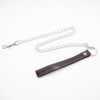 Leash chain w PVC Blk w red-Bondage
