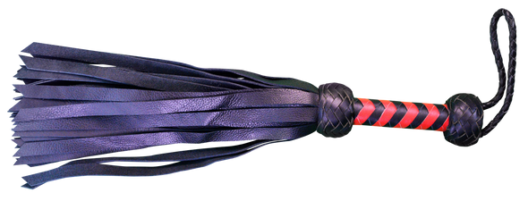 Flogger - Leather 18" Softy Leather Mini Whip 36 Tail