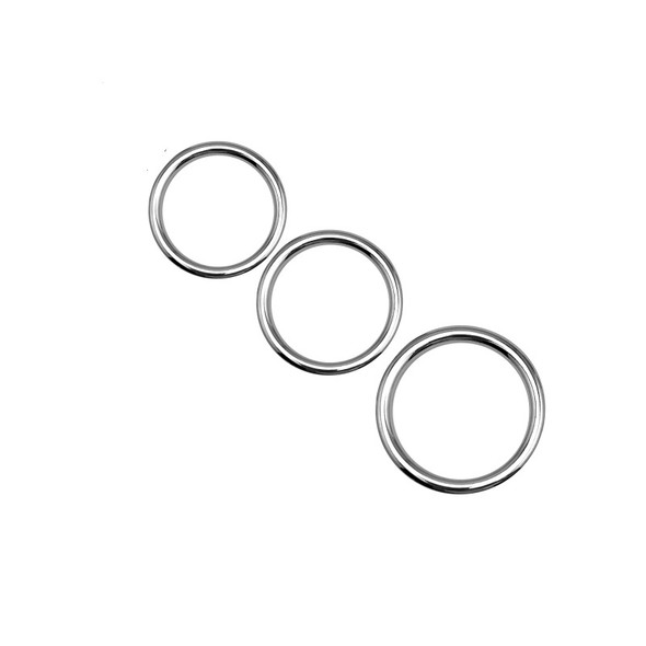 Cockring - Seamless Stainless Steel Cockring (2 colors, 4 sizes)