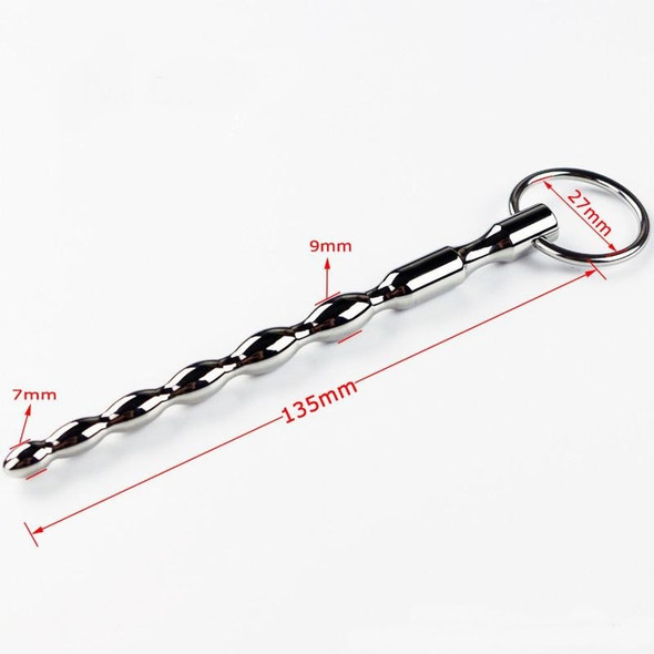 Penis Plug / Sound Beaded Wavy Style Medium