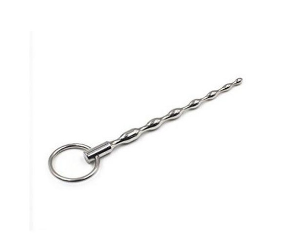 Starter wavy beaded sounding rod for urethral play