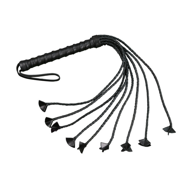 Leather 21.5" Braided Cat o' Nine Tails