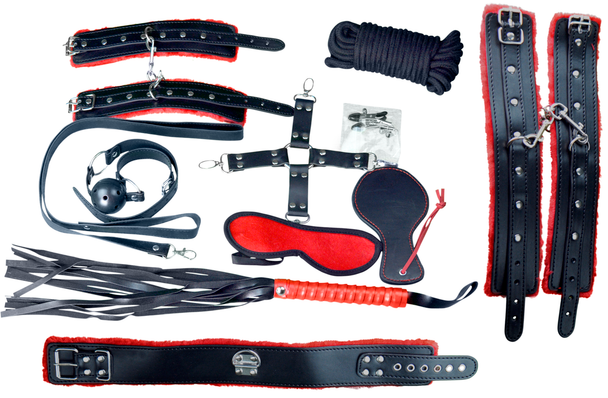 Bondage Kit - 14 Piece Deluxe Bondage Kit
