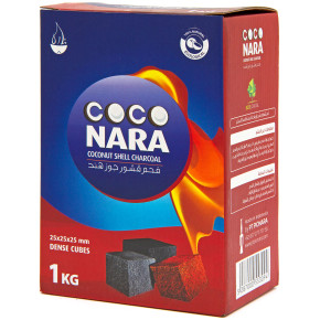 cocoronohanataba  Coconara Coconut Hookah Coals CUBES 1KG – Natural Charcoal for