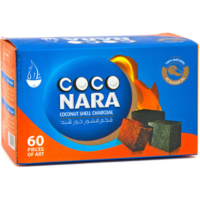cocoronohanataba  Zebra Coco-Nuts Hookahs Coals - Cubes (18 Pieces)