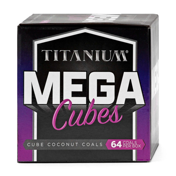 Titanium Charcoal Mega Cubes 64pcs