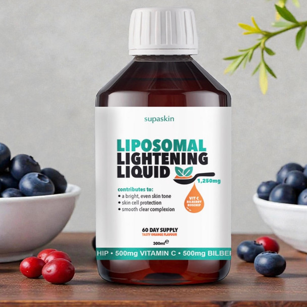 Liposomal Vitamin C Supplement – High Strength 1,250 mg Liquid for Skin Brightening & Even Tone
