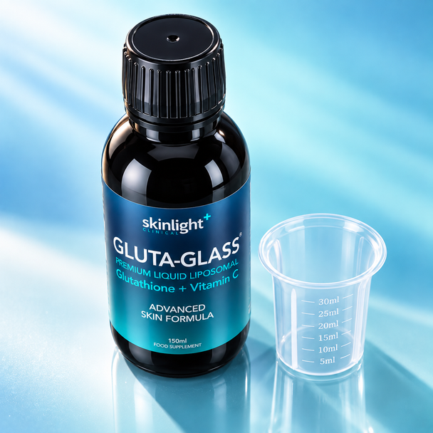 Skin Brightening Liposomal Glutathione & Vit C  Liquid - GLUTA-GLASS® 30 Day Supply