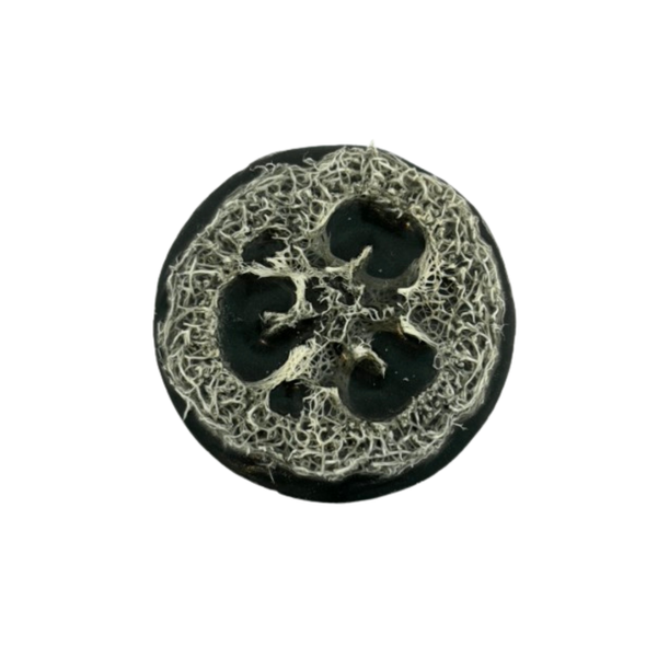 Men's Black Exfoliating Loofah Soap