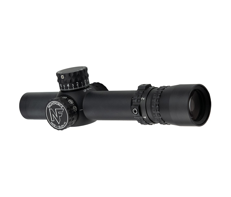 Nightforce NX8 1-8x24 F1 - ZeroStop .5 MOA Capped Windage PTL FC MOA