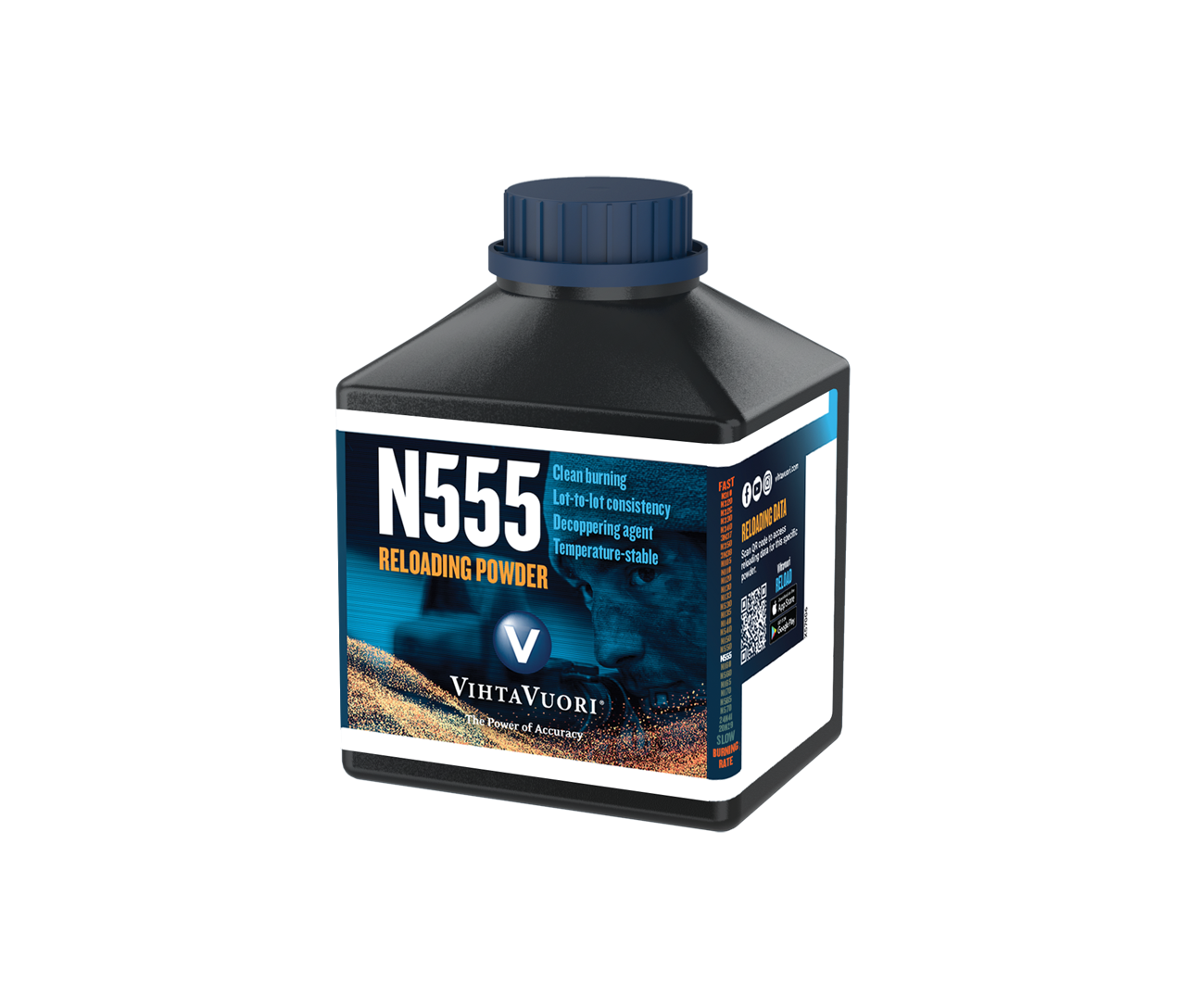 Vihtavuori Gun Powder - N555 - 1 lb. - Mile High Shooting