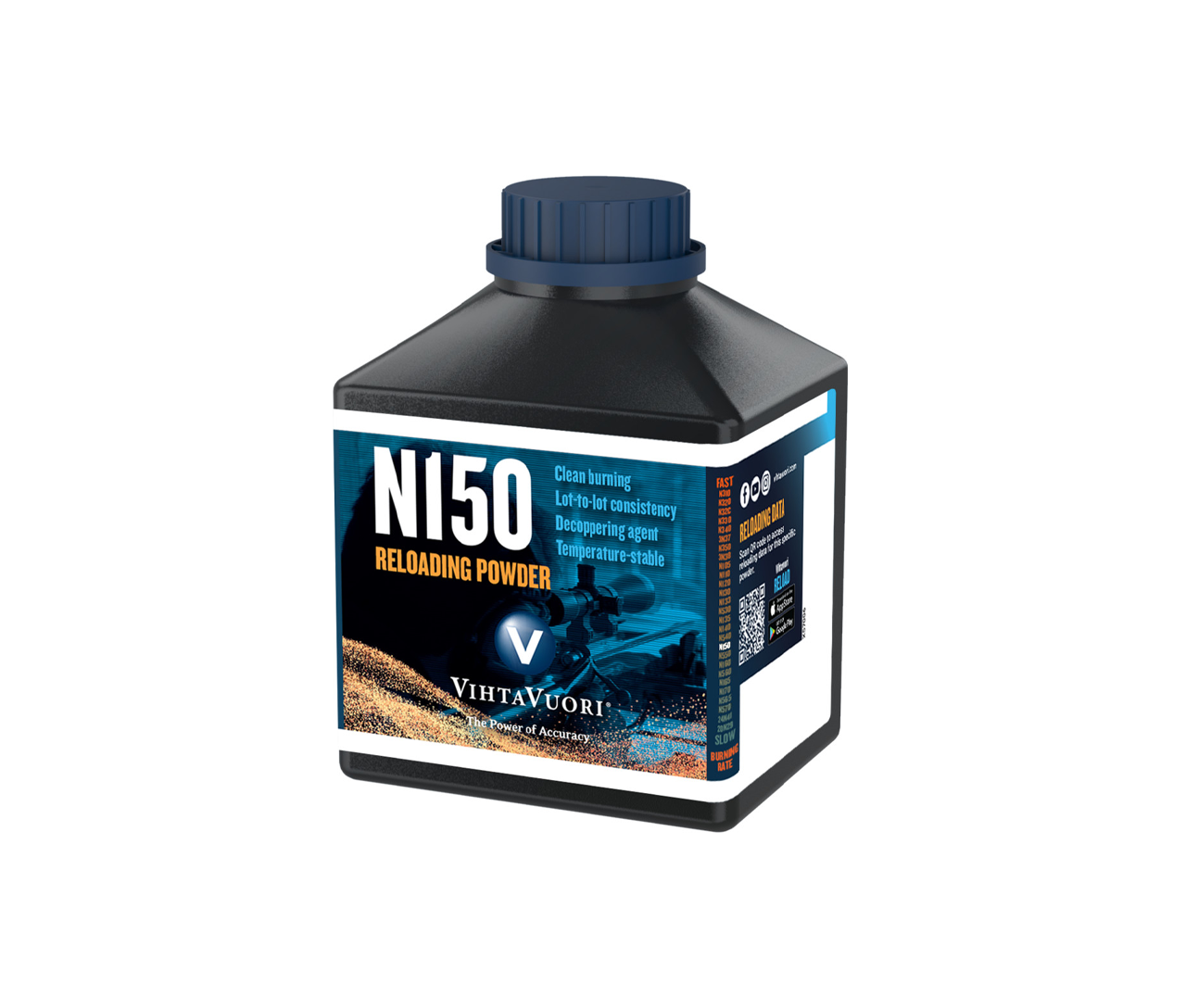 Vihtavuori Gun Powder - N150 1 lb. - Mile High Shooting