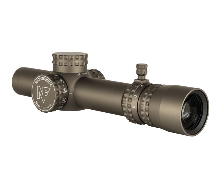 Nightforce NX8 1-8x24 F1 Riflescope - FC-DMx - Dark Earth