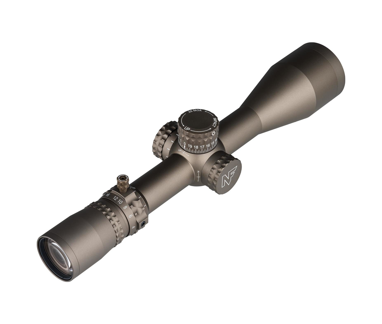 Nightforce NX8 4-32x50 F1 Riflescope - MOAR™ F1 - Dark Earth