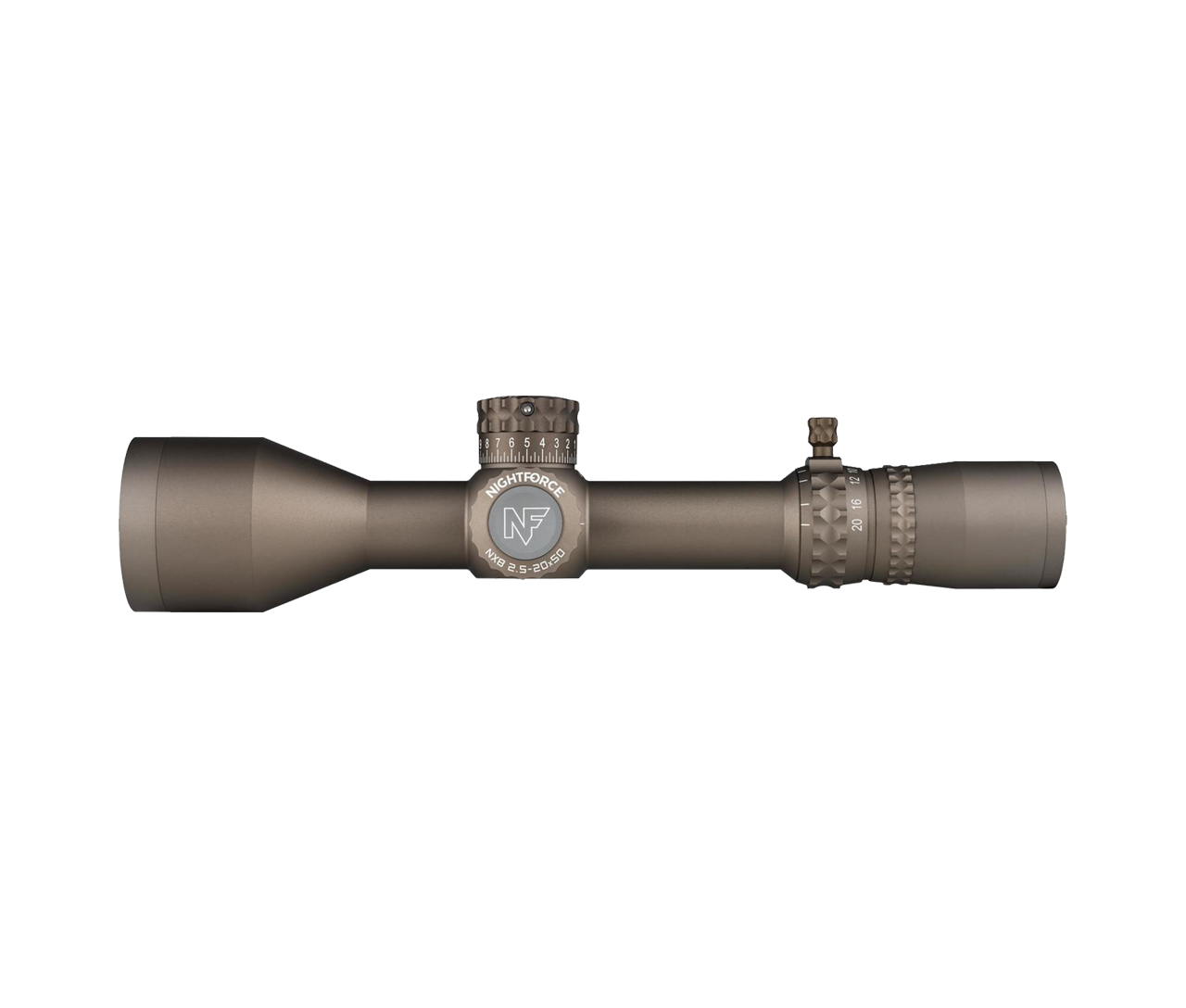 Nightforce NX8 2.5-20x50 F2 Riflescope - MOAR-CF2 - Mile High Shooting