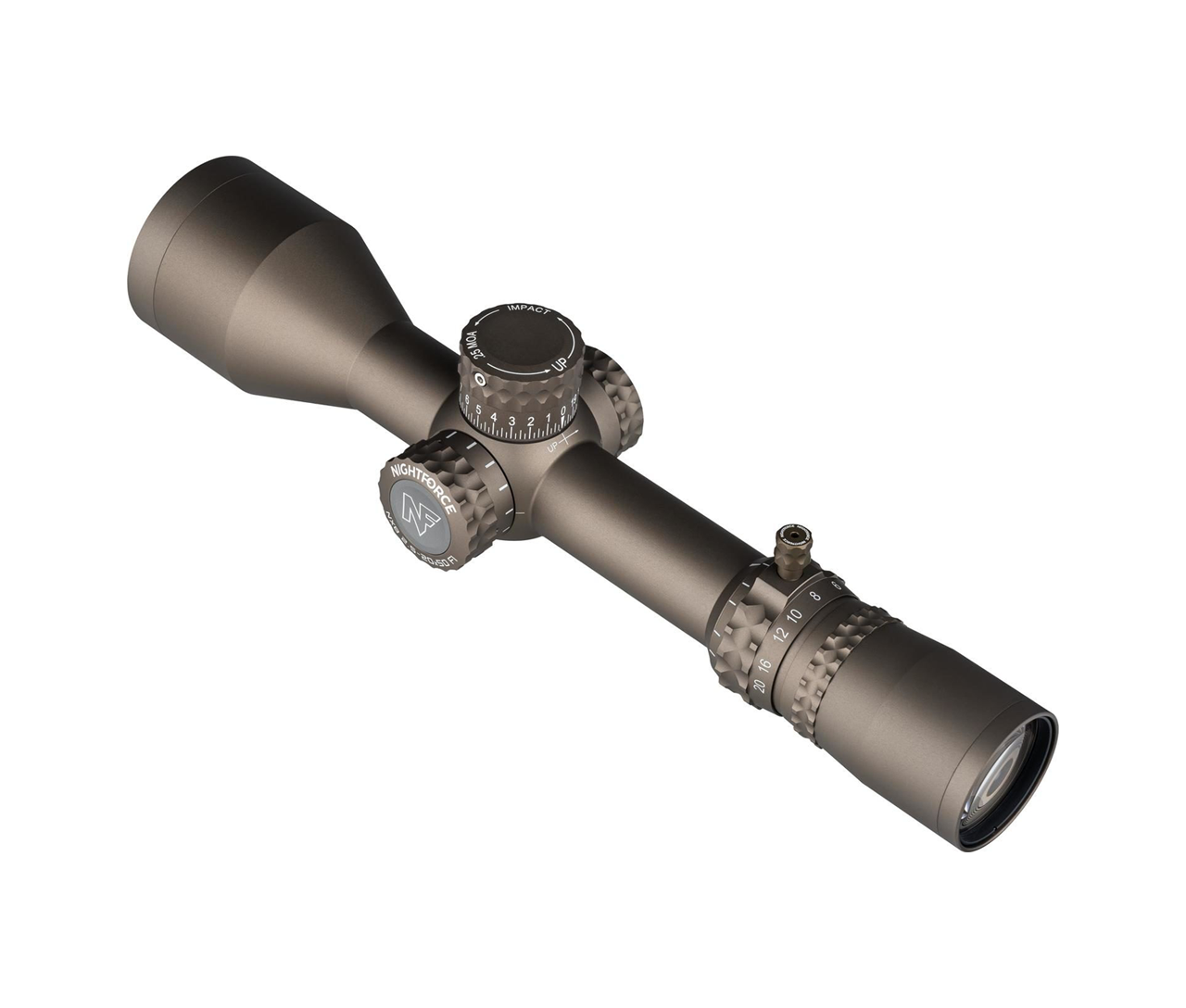 Nightforce NX8-2.5-20x50 F1 - ZeroStop DigIllum MOAR - FDE