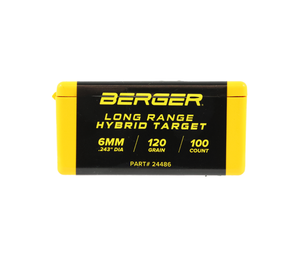 Berger 24486 | 6mm 120gr LR Hybrid Target, 100/Box | Mile High Shooting Accessories