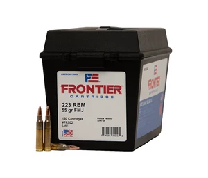 Hornady | Frontier .223 Remington, 55gr FMJ, 150/Box | Mile High Shooting Accessories