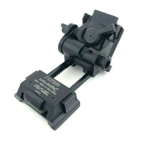 Wilcox:  L4 G24 Mount with Low Profile Breakaway Base. Accommodates PVS-14 Arm - Black