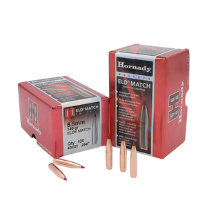 Hornady | 26331: 6.5mm (.264) 140 ELD Match - 100 ct. | Mile High Shooting Accessories Hornady | 26331: 6.5mm (.264) 140 ELD Match - 100 ct. | Mile High Shooting Accessories