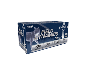 Fiocchi | 204HVA Field Dynamics, .204 Ruger, V-Max® 32gr, 50/Box | Mile High Shooting Accessories Fiocchi | 204HVA Field Dynamics, .204 Ruger, V-Max® 32gr, 50/Box | Mile High Shooting Accessories