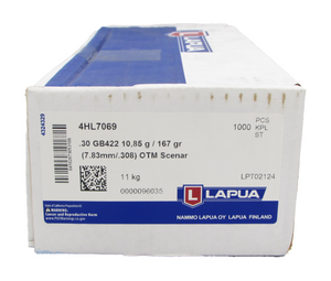 Lapua | 4HL7069 .308, 167gr, Scenar OTM GB422, 1000/Box | Mile High Shooting Accessories Lapua | 4HL7069 .308, 167gr, Scenar OTM GB422, 1000/Box | Mile High Shooting Accessories