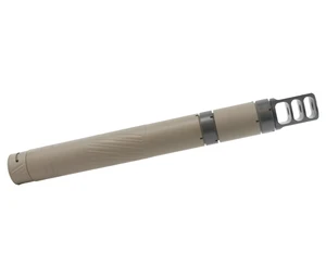 Thunder Beast | Ultra 50 Suppressor - .50 Caliber, FDE - Angle | Mile High Shooting Accessories