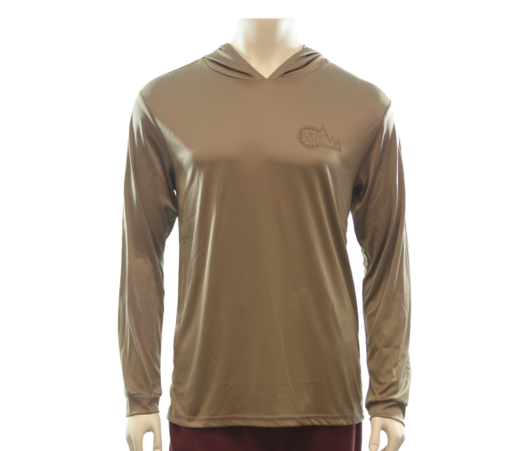 MHSA | Sun Hoodie, Woodland Brown - Front | Mile High Shooting Accessories