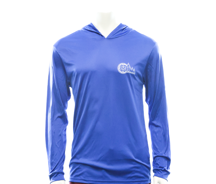 MHSA: Sun Hoodie, Royal White Logo