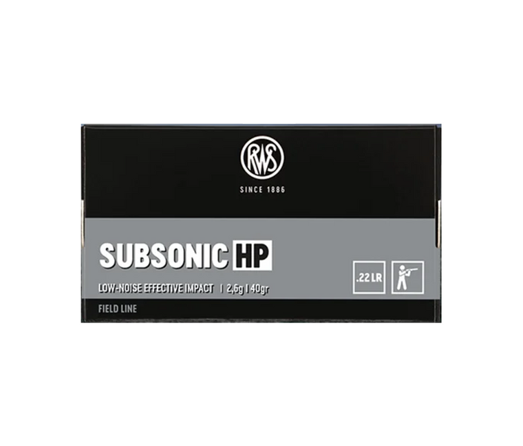 Anschutz | Subsonic HP, 22LR, 40gr, 500/Brick | Mile High Shooting Accessories